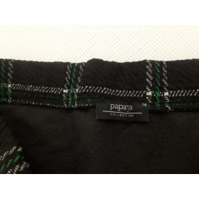 PAPAYA dzianinowa SPÓDNICZKA czarna KRATKA mi | Lapciucha.pl