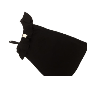 PAPAYA prosta SUKIENKA z falbaną MODNA czarna | Lapciucha.pl