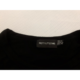 PRETTYLITTLETHING czarna SUKIENKA T-SHIRT dre | Lapciucha.pl