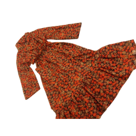 Stylowy SZLAFROK z falbanami VINTAGE retro KW | Lapciucha.pl