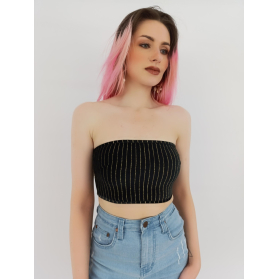 missguided welurowa bluzka crop top tuba pask | Lapciucha.pl