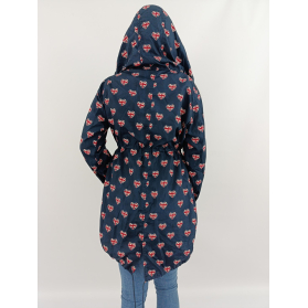 denim co asymetryczna kurtka parka z printem | Lapciucha.pl