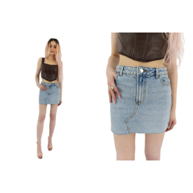denim co jeansowa spódniczka mini modna prost | Lapciucha.pl