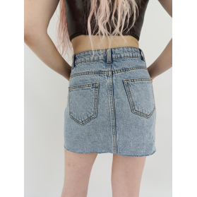 denim co jeansowa spódniczka mini modna prost | Lapciucha.pl