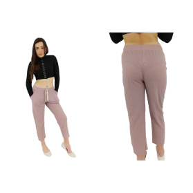 primark różowe spodnie cygaretki wygodne modn | Lapciucha.pl