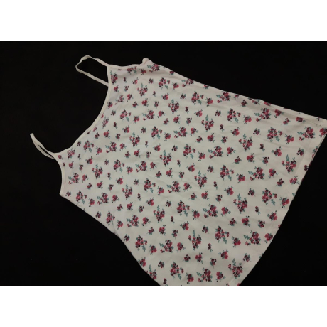 Wygodny dresowy TOP do spania KWIATY print _ | Lapciucha.pl