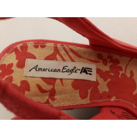 AMERICAN EAGLE różowe SANDAŁY na koturnie KOK | Lapciucha.pl