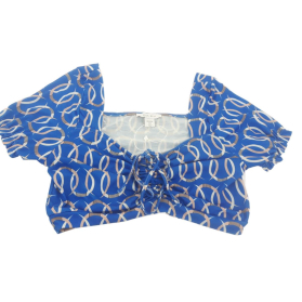 AMISU dresowa BLUZKA CROP TOP z marszczeniami | Lapciucha.pl