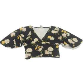 ASOS modna BLUZKA CROP TOP na lato KWIATY sty | Lapciucha.pl