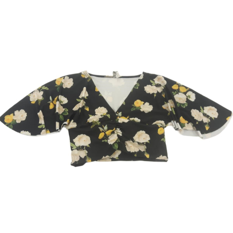 ASOS modna BLUZKA CROP TOP na lato KWIATY sty | Lapciucha.pl