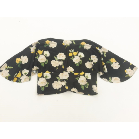 ASOS modna BLUZKA CROP TOP na lato KWIATY sty | Lapciucha.pl