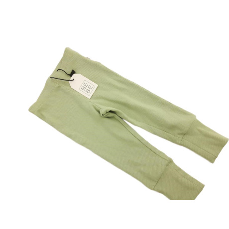 BE BE dzianinowe LEGGINSY wygodne GREEN basic | Lapciucha.pl