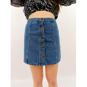 denim co jeansowa spódniczka trapezowa modna | Lapciucha.pl