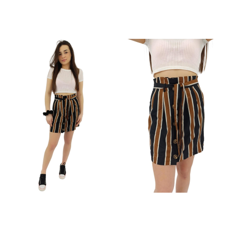 primark stylowa spódnica paperbag paski wysok | Lapciucha.pl