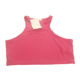 FEMME LUXE dzianinowa BLUZKA CROP TOP na lato | Lapciucha.pl