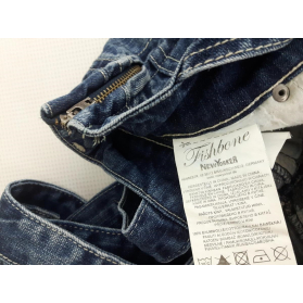 FISHBONE jeansowe KRÓTKIE SPODENKI postarzane | Lapciucha.pl