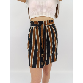 primark stylowa spódnica paperbag paski wysok | Lapciucha.pl