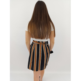 primark stylowa spódnica paperbag paski wysok | Lapciucha.pl