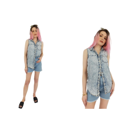 denim co koszulowa bluzka postarzana modna a' | Lapciucha.pl