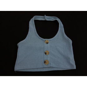 ROMWE dzianinowa BLUZKA CROP TOP w paski _ S | Lapciucha.pl