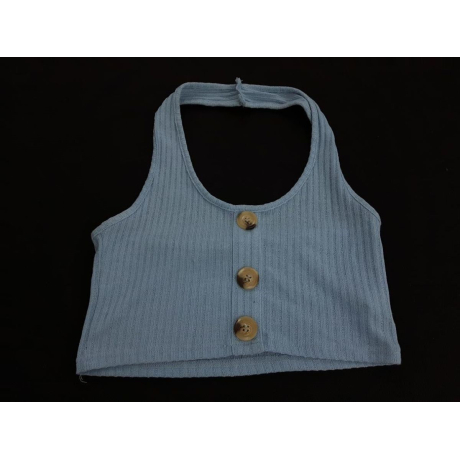 ROMWE dzianinowa BLUZKA CROP TOP w paski _ S | Lapciucha.pl