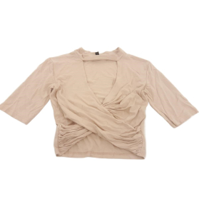 TOPSHOP elastyczna BLUZKA CROP TOP z marszcze | Lapciucha.pl