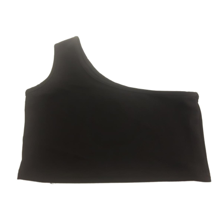 MISSGUIDED czarna BLUZKA CROP TOP na jedno ra | Lapciucha.pl