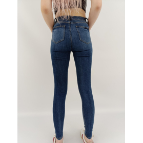 denim co jeansowe spodnie rurki z dziurami mo | Lapciucha.pl