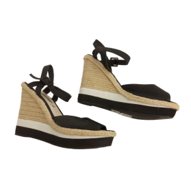 NEW LOOK czarne SANDAŁY ESPADRYLE na słomce K | Lapciucha.pl