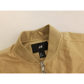H&M przejściowa KURTKA BOMBERKA beżowa Z PRIN | Lapciucha.pl