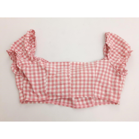LASULA bawełniana BLUZKA CROP TOP na lato KRA | Lapciucha.pl