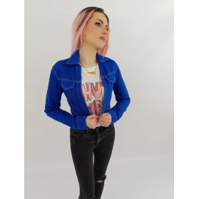 denim co krótka kurtka katana jeansowa modna | Lapciucha.pl