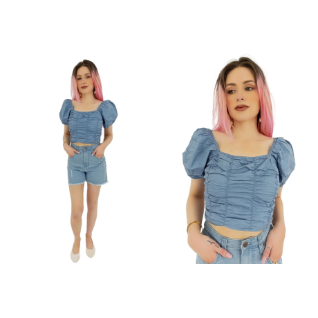 prettylittlething bawełniana bluzka crop top | Lapciucha.pl