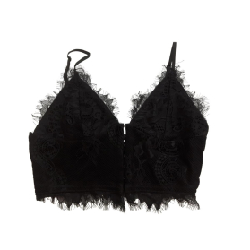 PRETTYLITTLETHING koronkowa BLUZKA CROP TOP c | Lapciucha.pl