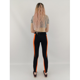 ELLESSE sportowe LEGGINSY z siateczką NEON ki | Lapciucha.pl
