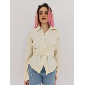 prettylittlething bawełniana bluzka koszulowa | Lapciucha.pl