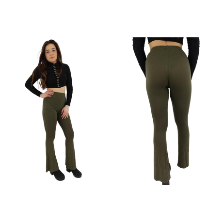 prettylittlething dresowe spodnie dzwony wyso | Lapciucha.pl