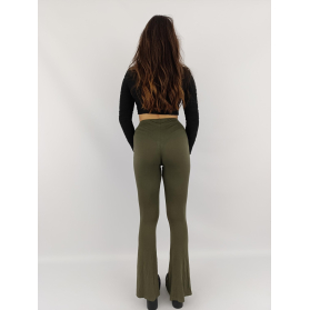 prettylittlething dresowe spodnie dzwony wyso | Lapciucha.pl
