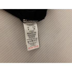 NEXT czarna SUKIENKA trapezowa PASKI krótki r | Lapciucha.pl