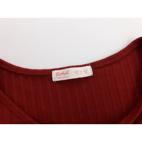 ROMWE dzianinowa BLUZKA CROP TOP w paski _ S | Lapciucha.pl