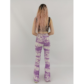 prettylittlething dresowe spodnie dzwony wyso | Lapciucha.pl