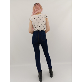 dorothy perkins jeansowe spodnie rurki elasty | Lapciucha.pl