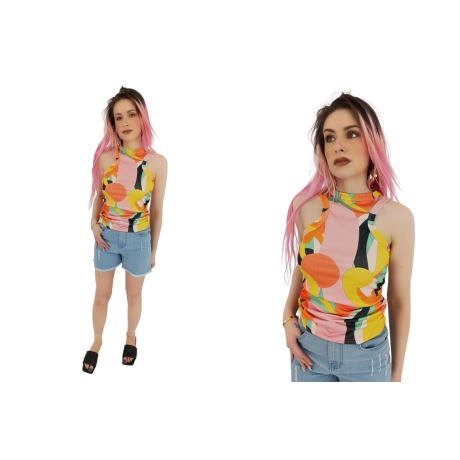 prettylittlething dzianinowa bluzka bokserka | Lapciucha.pl