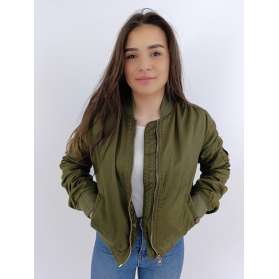 topshop przejściowa kurtka bomberka khaki mod | Lapciucha.pl