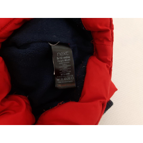 NEXT pikowana KURTKA PARKA zimowa RED ociepla | Lapciucha.pl