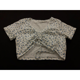 ROMWE dresowa BLUZKA CROP TOP na lato KWIATY | Lapciucha.pl