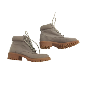 NEW LOOK szare BOTKI TRAPERY z imitacji zamsz | Lapciucha.pl