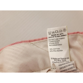 M&S eleganckie SPODNIE CHINOSY różowe MODNE _ | Lapciucha.pl