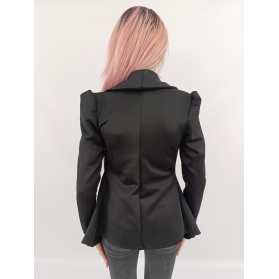 prettylittlething elegancki żakiet z falbanam | Lapciucha.pl