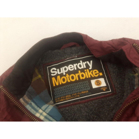 SUPERDRY pikowana KURTKA przejściowa BURGUND | Lapciucha.pl